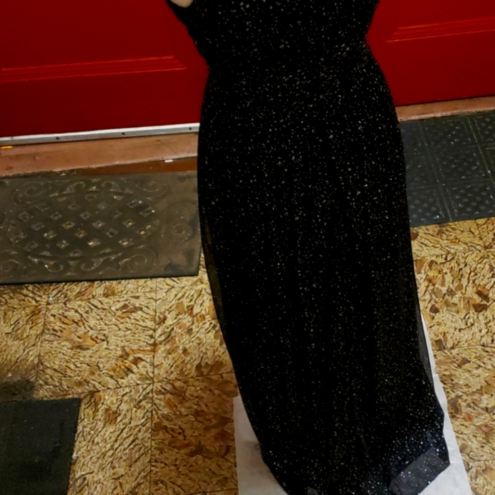 ELiZA J WOMEN' BLACK SEQUIN DRESS SZ 4 - Picture 13 of 16